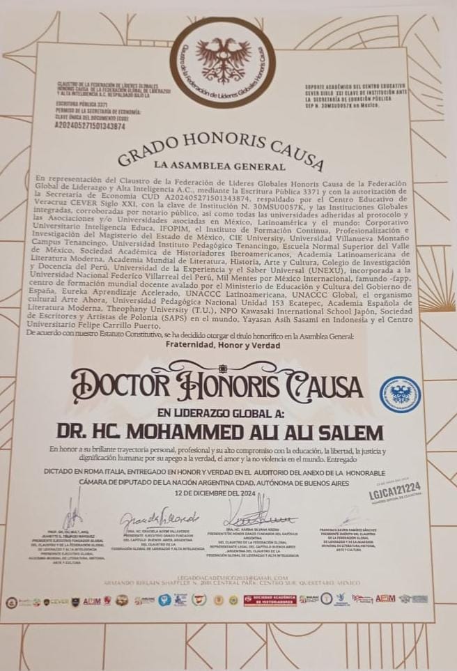 Doctorado Honoris Causa