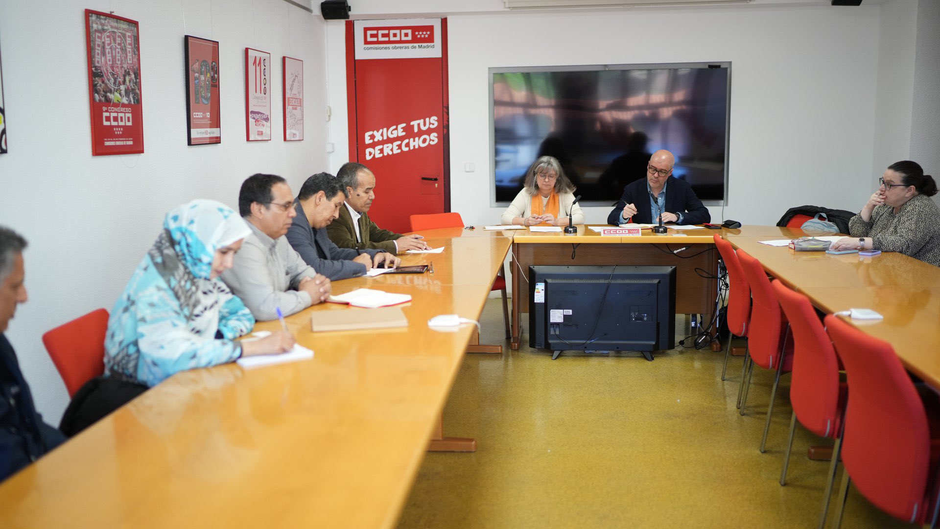 CCOO y UGTSARIO se reúnen en Madrid para abordar la situación actual y abordar mecanismos de trabajo de apoyo al pueblo saharaui.