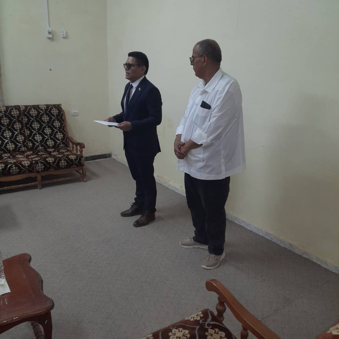 nuevo embajador de Nicaragua ante la RASD, Carlos Eduardo Díaz Moreira,