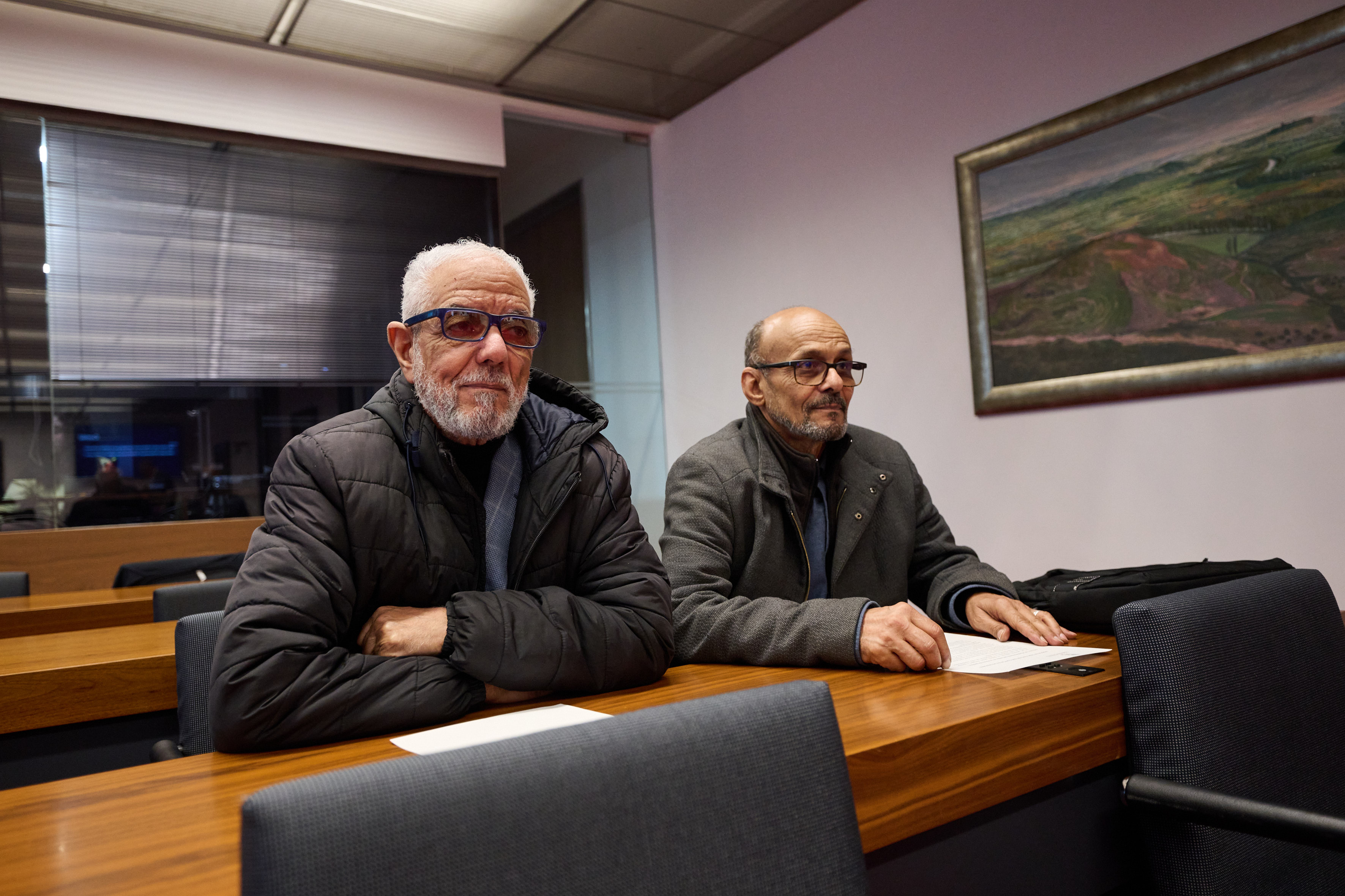 representante del Frente Polisario, Hamdi, y Mohamed Gailani, subdelegado saharaui para la región