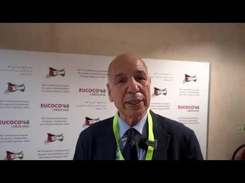 Preview image for the video "Mih Omar destaca la labor del movimiento solidario portugués y el esfuerzo para la 48 EUCOCO".