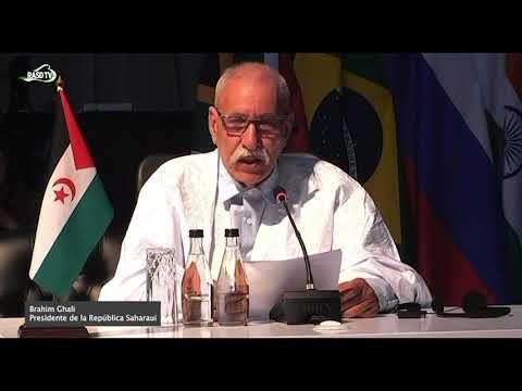 Preview image for the video "Intervención del presidente de la República Saharaui, Ibrahim Ghali, en la sexta cumbre de los BRICS".