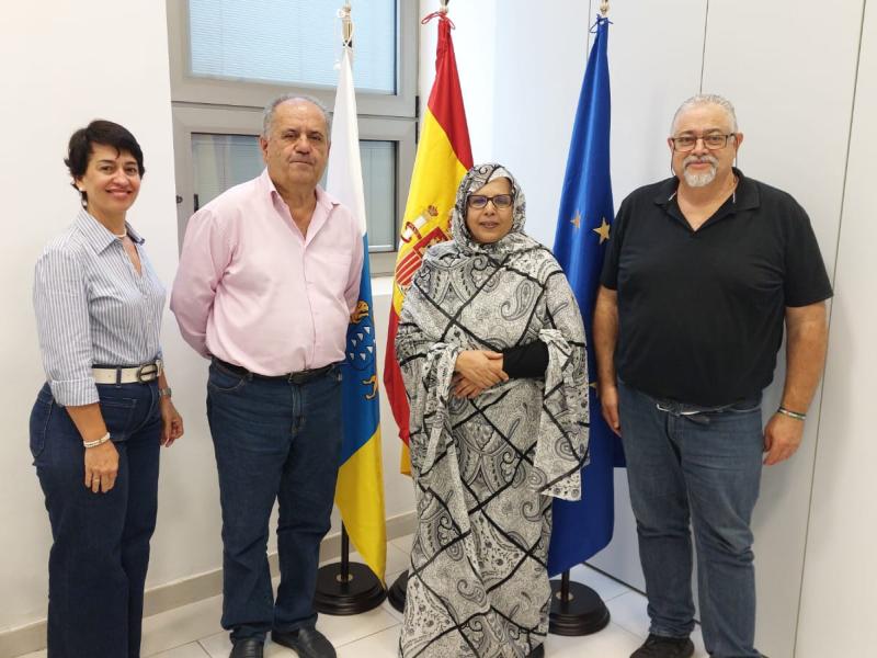 La Ministra de Cooperación de la República Árabe Saharaui Democrática (RASD), Fatma Mehdi