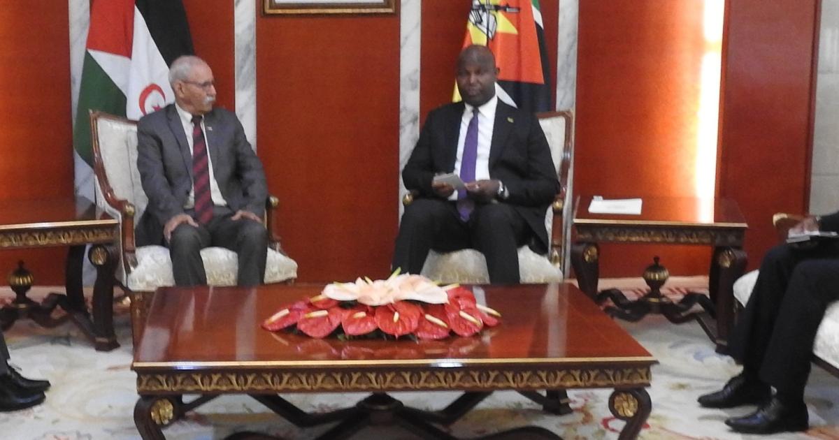 President of Republic received by Mozambican President