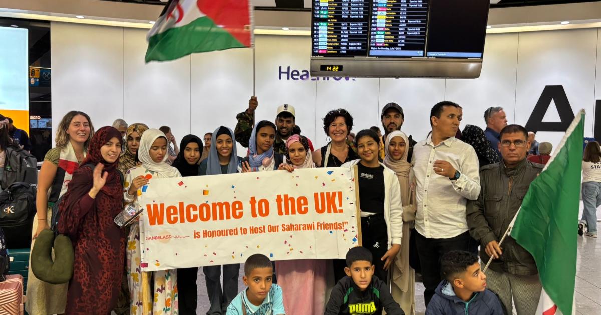 Group of Holiday in Peace children arrives in United Kingdom
