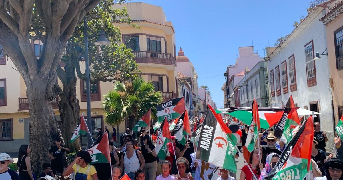 Solidarity march in support of Sahrawi people’s struggle organized in Tenerife, Canary Islands