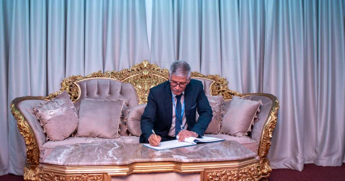 Abdelkader Taleb Omar visits Kwame Nkrumah Memorial Park