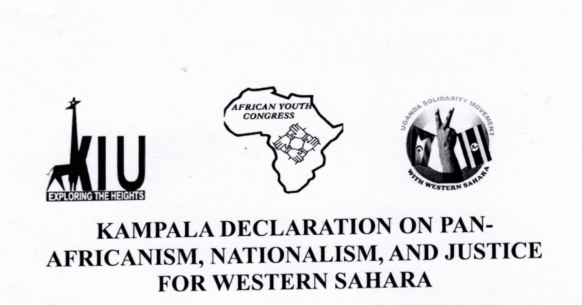 Kampala Declaration condemns Moroccan occupation, reaffirms Sahrawi people's right to self-determination
