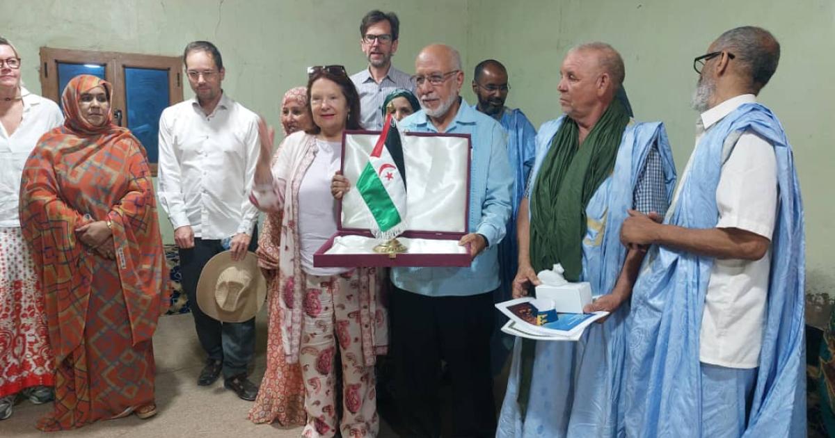 Swedish parliamentary delegation received at Sahrawi National Council headquarters