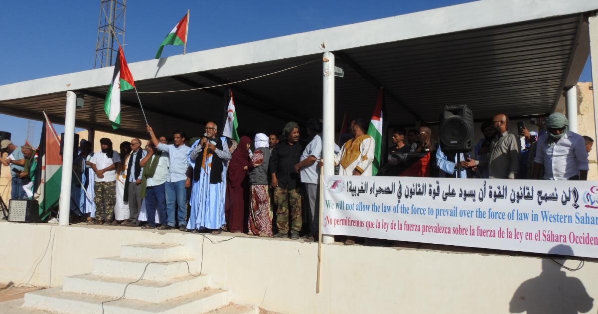 Demonstrations continue condemning attempts to circumvent Sahrawi people's right to self-determination and independence