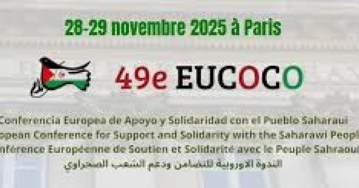 EUCOCO affirms priority of organizing the referendum, halting plunder of Sahrawi resources