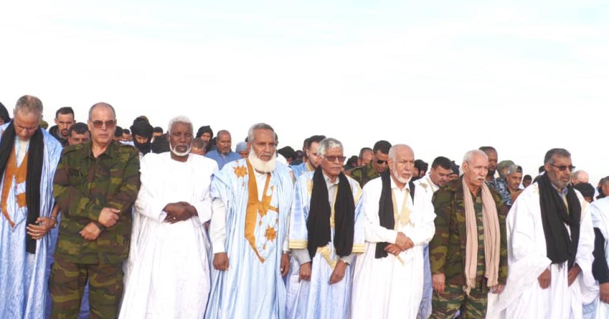 President Brahim Ghali performs Eid al-Fitr prayer in wilaya of Dakhla