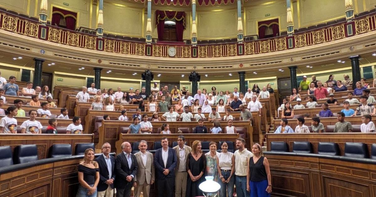 La Chambre des députés espagnols reçoit les petits ambassadeurs du peuple sahraoui